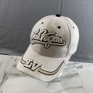 Lanza Las Vegas Hat Mens White Adjustable‎ Ball Cap
